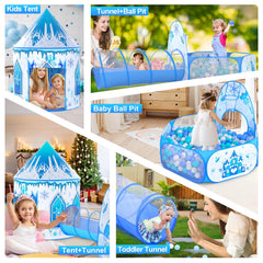 Celontry Toddler Tunnel with Ball Pit supports crawling explorations.