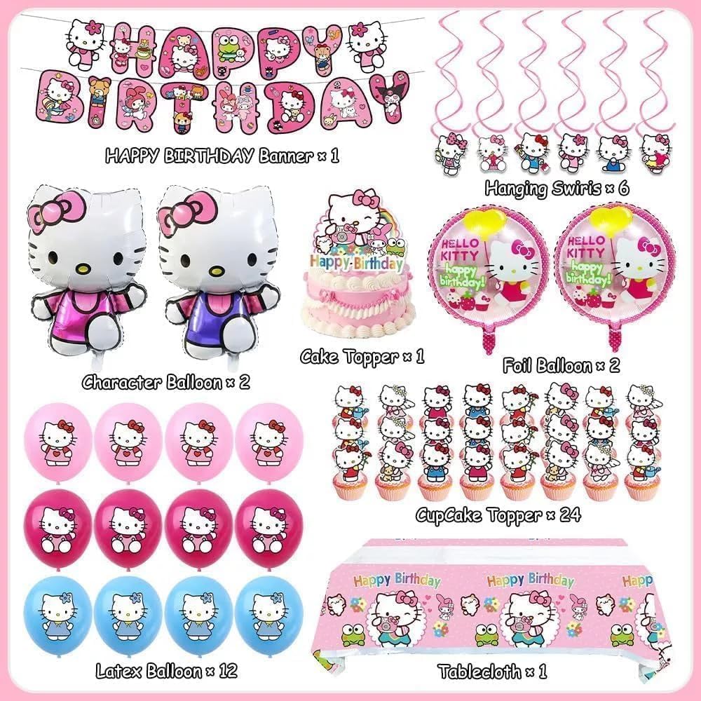 Celunhasev foil birthday balloons brighten the decor with glossy pink tones.
