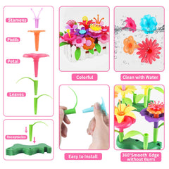 CENOVE bright stem and petal pieces for colorful flower building