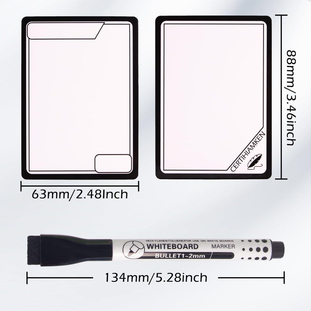Certihiamken brush tip marker pens in four colors for easy writing and erasing
