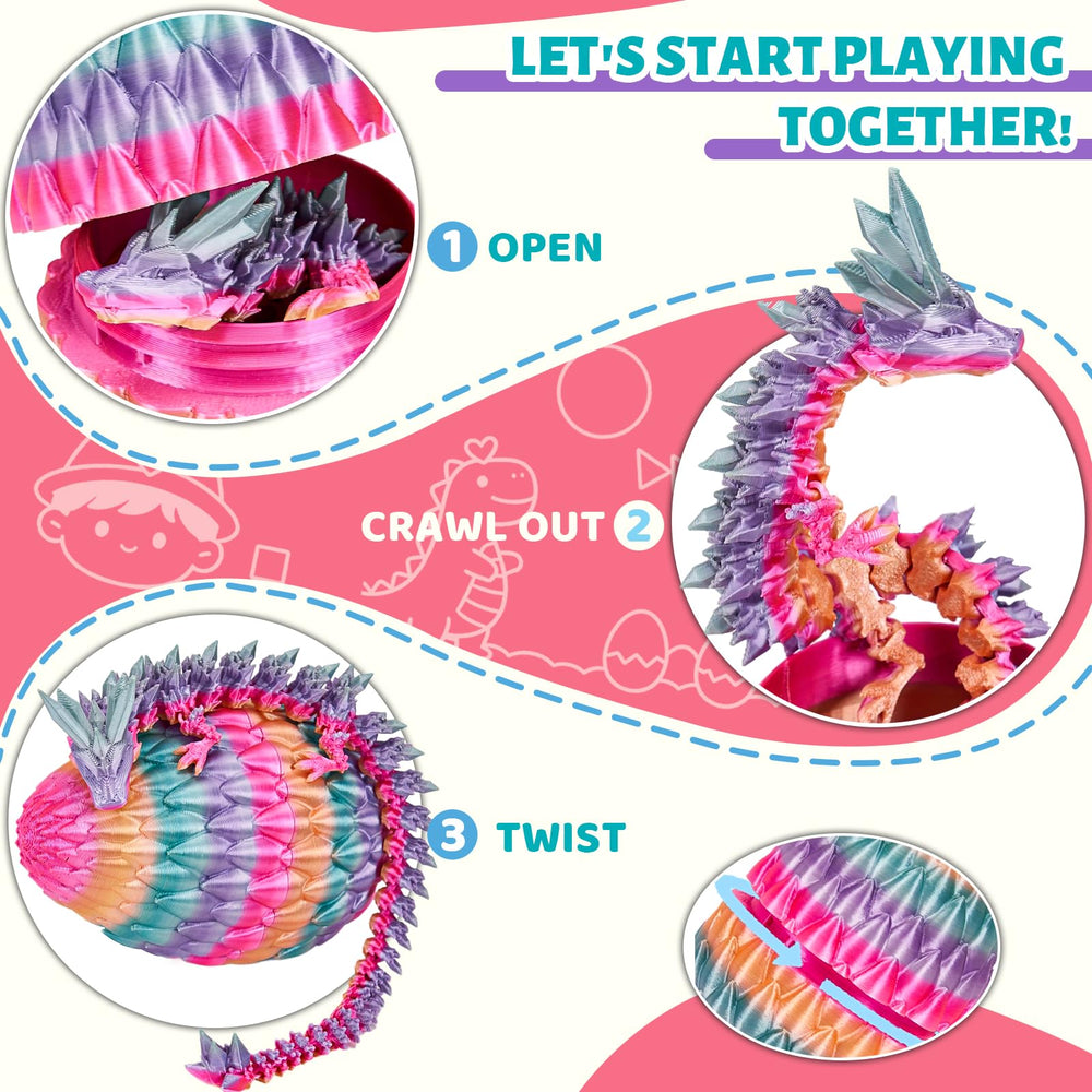 Cessfle bendable dragon figure invites poseable fun and sensory fidgeting during study breaks.
