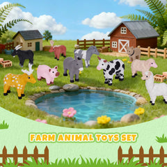 Cessfle chicken magnet piece encourages imaginative farm scene building.