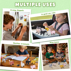 Cessfle pig magnet piece adds humor and farm family storytelling.