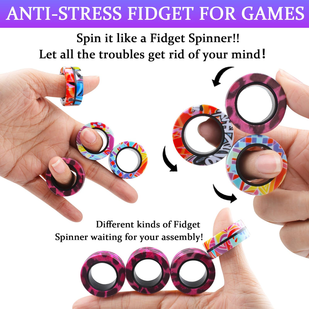 Cevioce 9pcs magnetic rings gift-ready packaging for any gift occasion.