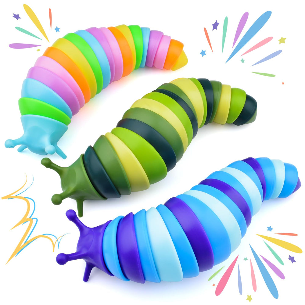 Cevioce Sensory Slug Toy held in hand for portable stress relief.
