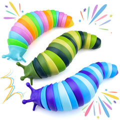 Cevioce Sensory Slug Toy held in hand for portable stress relief.