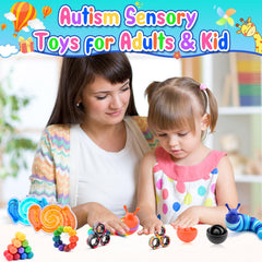Cevioce sensory tube toy for quiet fidgeting and concentration