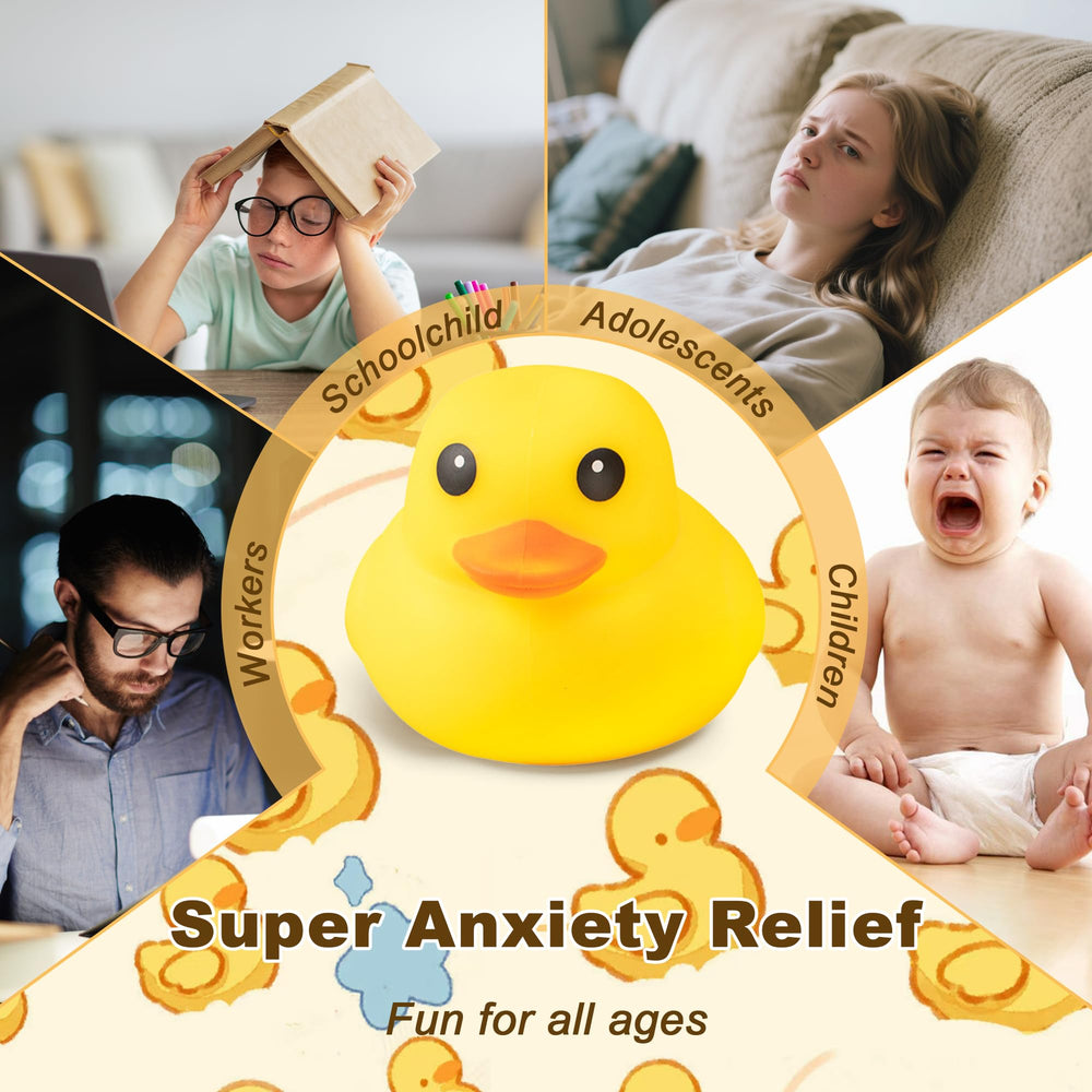 Cevly Duck Squishy Toy in classroom setting, decorative and comforting.