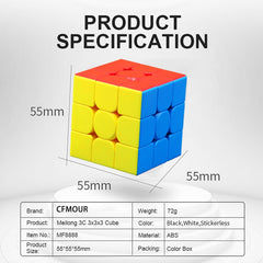 CFMOUR Moyu Meilong 3x3 speed cube suitable for kids and adults.