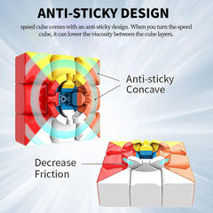 CFMOUR Moyu Meilong 3x3 speed cube with cross shaft design for effortless turning.