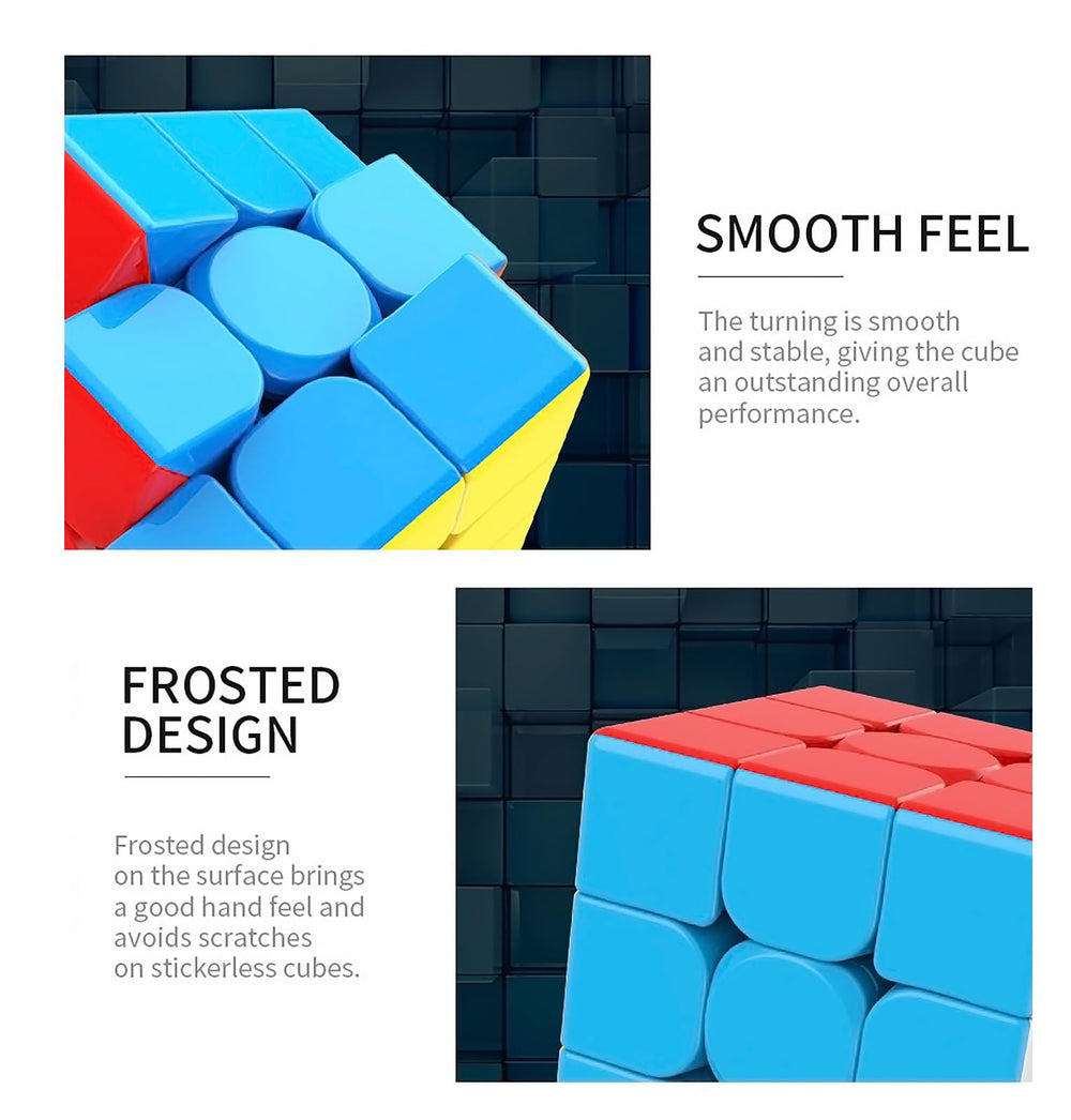 CFMOUR Moyu Meilong 3x3 speed cube vibrant colors aid quick recognition.