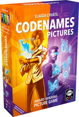CGE Codenames: Pictures artwork cards show vibrant imagery to spark quick connections during play
