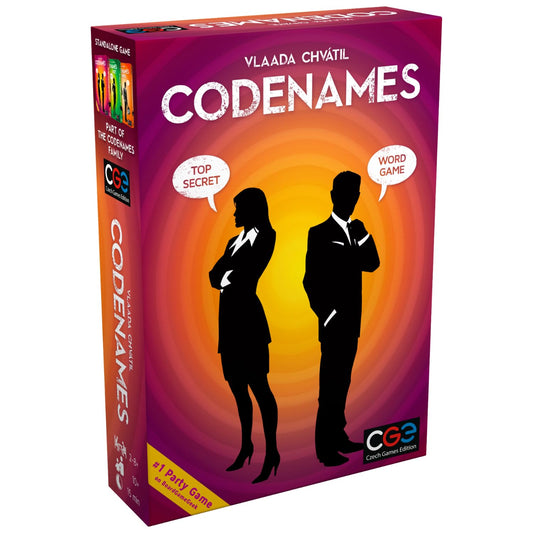 CGE Codenames on table for party play and group fun