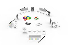 CGE Letter Jam green tokens track letter positions and progress