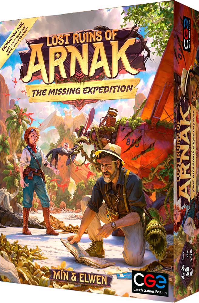 CGE Lost Ruins of Arnak Missing Expedition features a six-chapter cooperative campaign for solo or two-player play