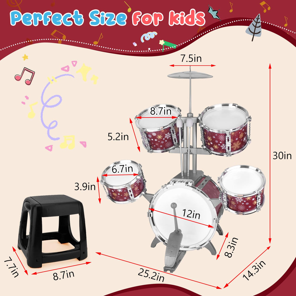 CHADRIGIVS kids drum set drumsticks for precise, fun drumming sessions.