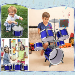CHADRIGIVS Kids drum set stool provides secure seating during focused practice sessions.