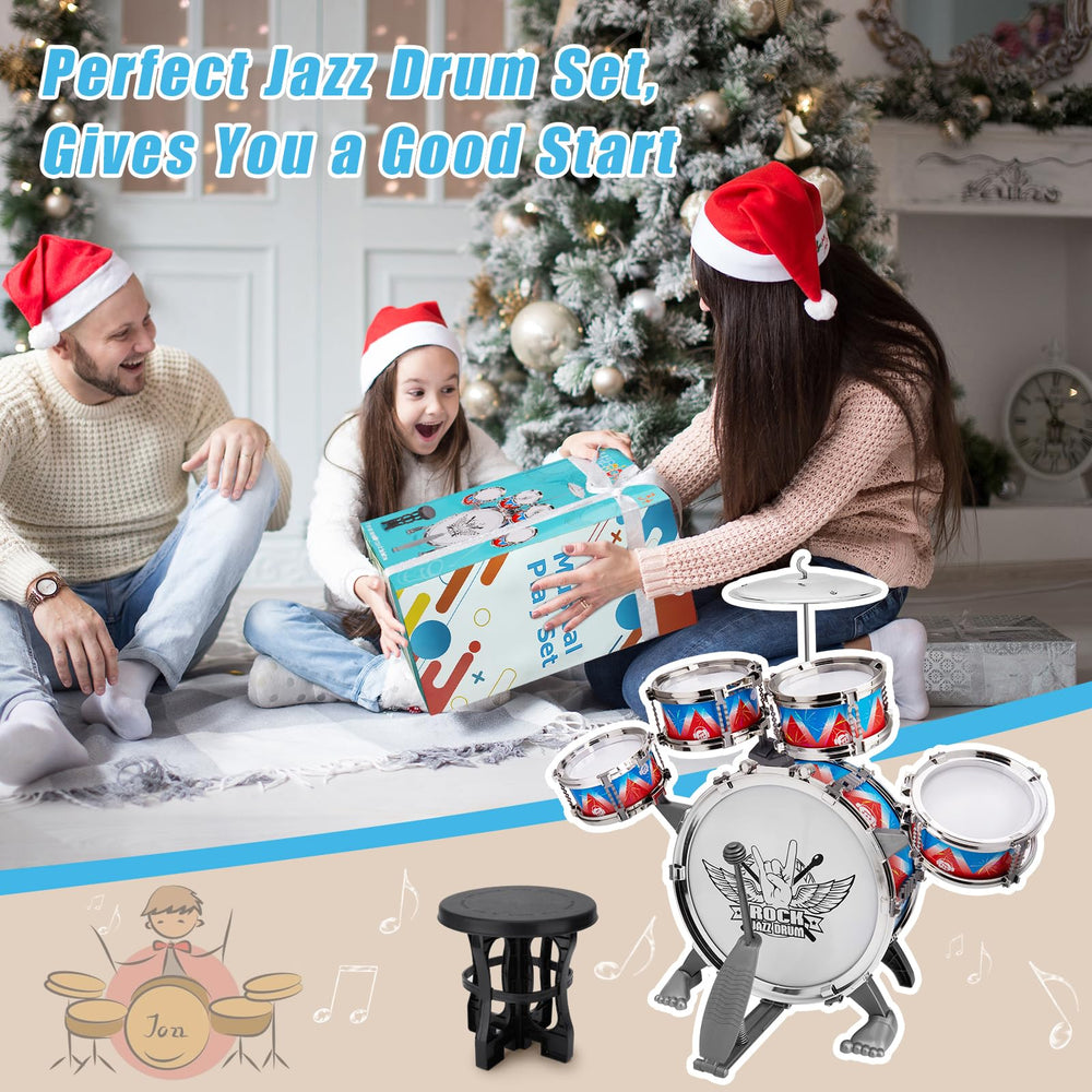 CHADRIGIVS toddler drum set drum stool provides comfortable seating