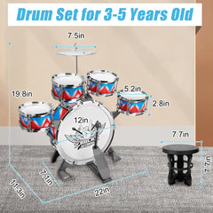 CHADRIGIVS toddler drum set snare drum 3 for jam sessions