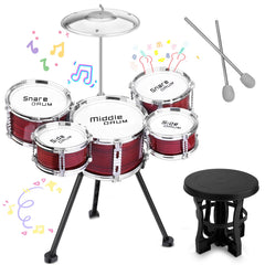 CHADRIGIVS Upgraded Kids Drum Set: complete 5-piece kit for early percussion exploration and play
