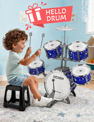 CHADRIGIVS Upgraded Kids Drum Set assembly enables quick setup