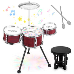 CHADRIGIVS upgraded toddler drum set with lights invites joyful musical play.