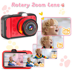 CHAKEYAKE Kids Camera with 20 photo frames to customize memories