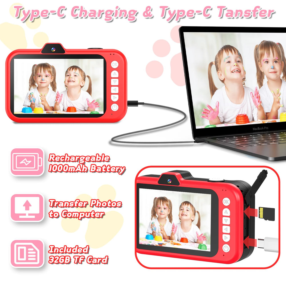 CHAKEYAKE 32GB card included for instant photo storage