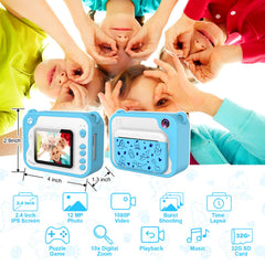 CHAKEYAKE Kids Camera IPS screen preview shows vibrant colors.