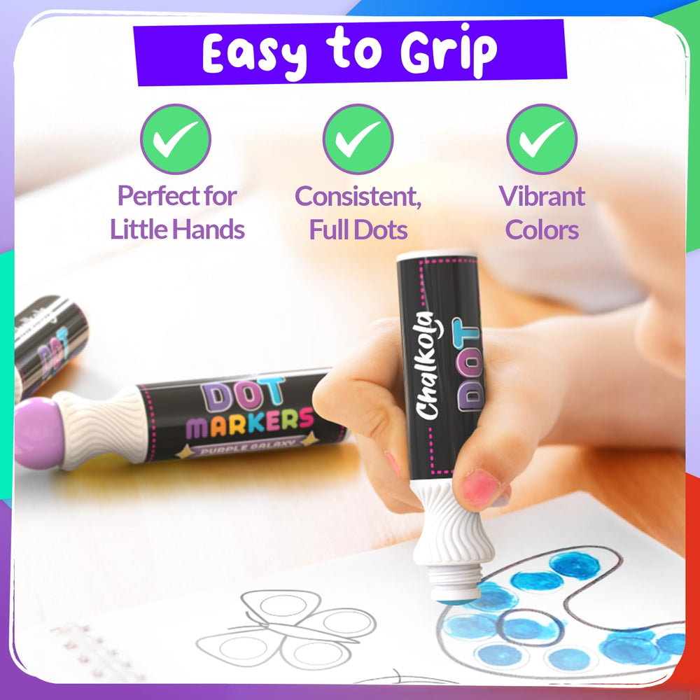 Chalkola bingo dabbers offer precise dots and quick-drying ink.