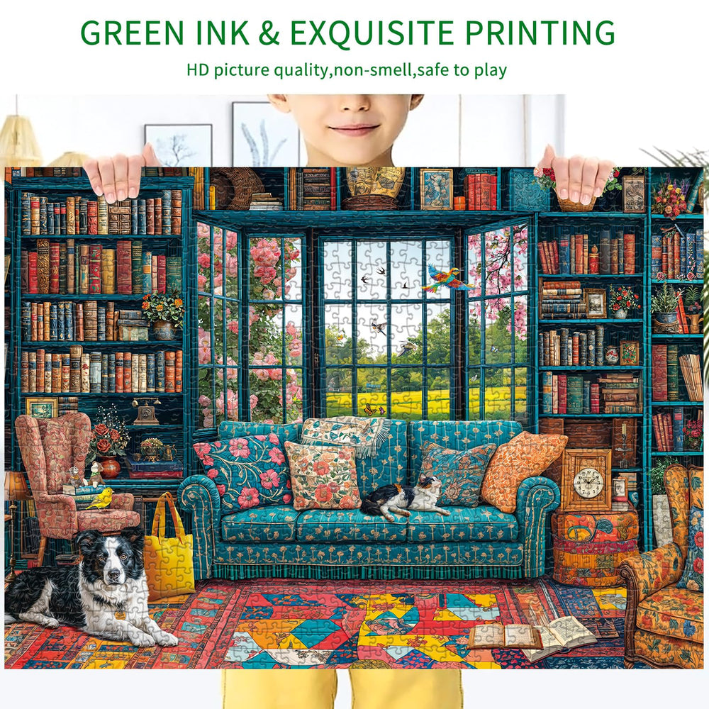 Chalzidar Cozy Study finished artwork displayed as wall decor.