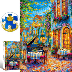 Chalzidar Romantic Piano Night cozy table setup for mindful evenings.