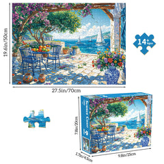 Chalzidar Summer Coast puzzle packaging box shown as a gift-ready presentation
