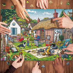 Chalzidar Warm Courtyard interlocking-edges image highlights snug fits during assembly.