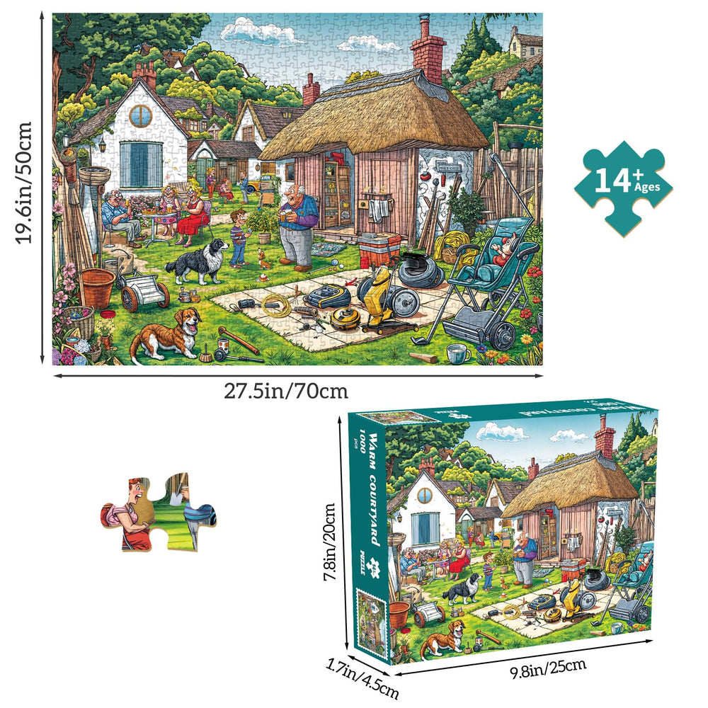 Chalzidar Warm Courtyard pieces-out layout aids quick start and sorting.