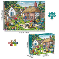 Chalzidar Warm Courtyard pieces-out layout aids quick start and sorting.