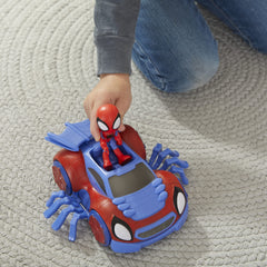 Change 'N Go Web-Crawler Racer mode promotes fast rescue play.