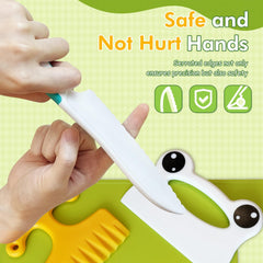 Chanking kids knife set cutting boards for kid-sized prep sessions