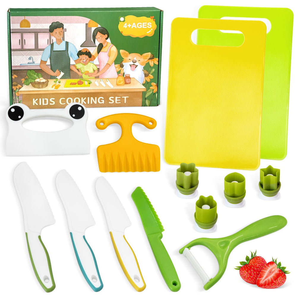 Chanking kids knife set peeler for safe meal prep and pretend cooking sessions
