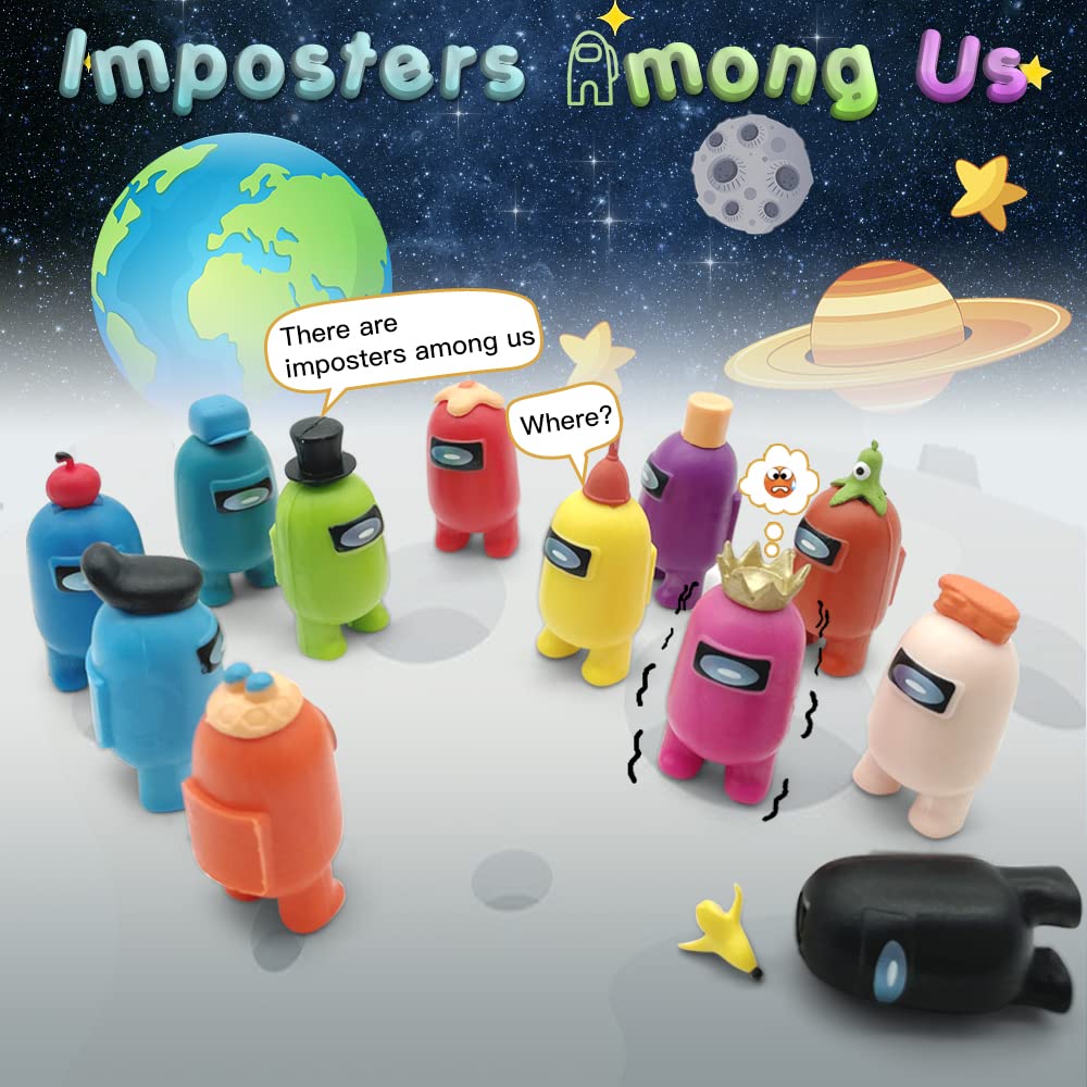 CHANTECA mini PVC space figures for outdoor play in parks and yards.