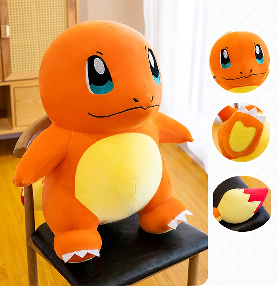 CHAOZI0 All Stars Fire Dragon plush body shot, durable and huggable for bedtime stories.