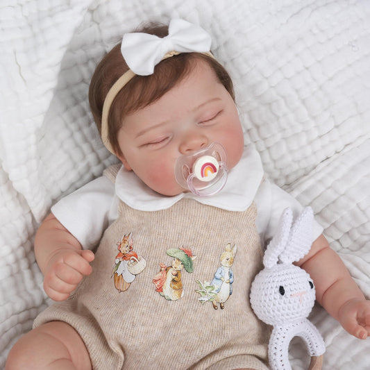 CHAREX lifelike reborn baby doll 22-inch wide-angle view for imaginative play