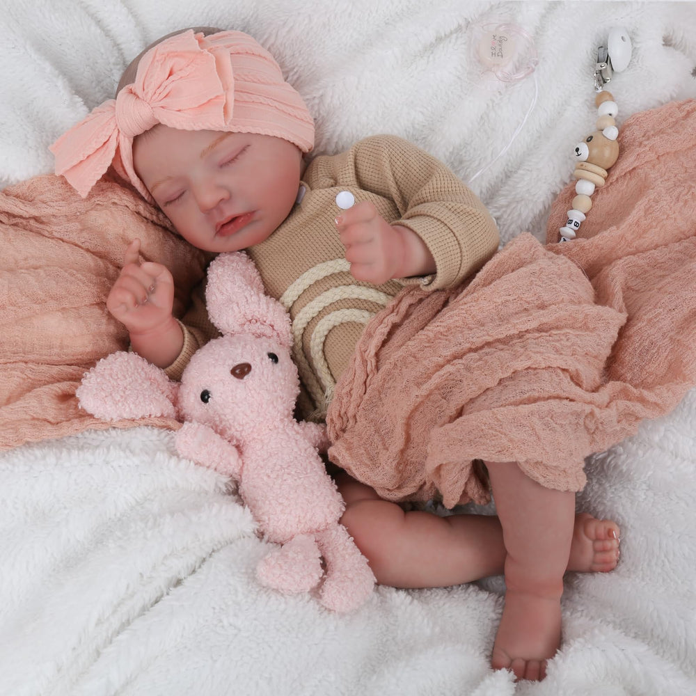 CHAREX Realistic newborn doll accessories bottle and pacifier for nurturing play