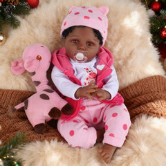 CHAREX Reborn Doll 22in headshot showing lifelike features for imaginative play.