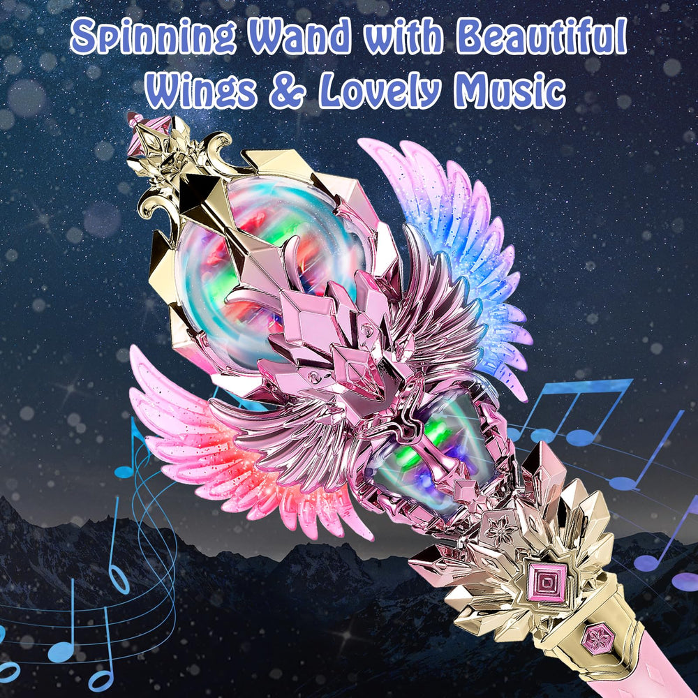 CharmFields pink light-up wand for cosplay and pretend play with friends