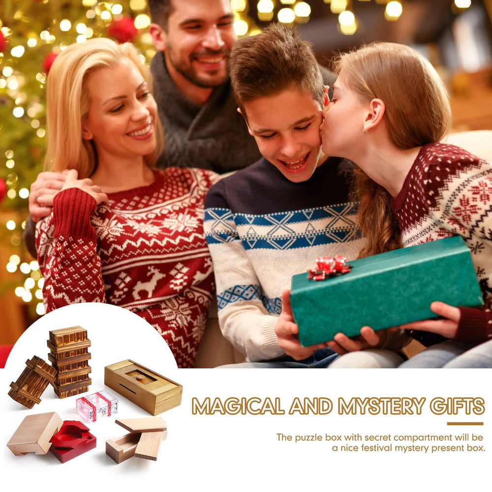 Charniol compact box stores coins or cards while providing a puzzle fun.