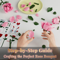 CHBOMTELEY adjustable-petal rose highlights realistic blooming stages