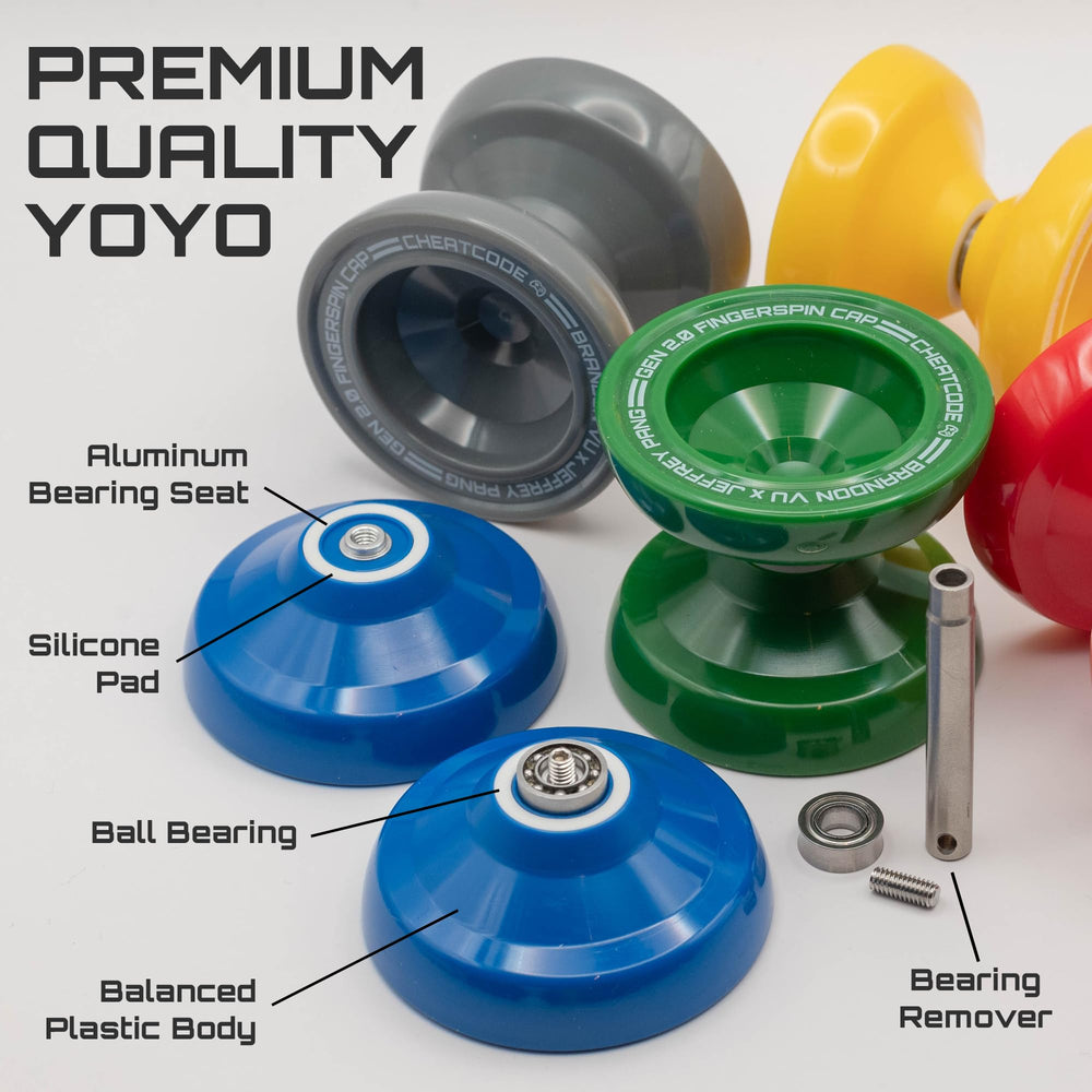 CHEATCODE Yoyo Brandon Vu fast bearing setup to extend spin time for tricks.