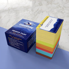 Checkride Study Guide 310 durable cards fit in a pocket for on-the-go study.