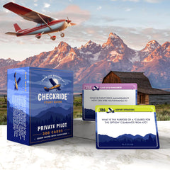 Checkride Study Guide gift-pack for Private Pilot VFR exam prep and gift-ready bundle.